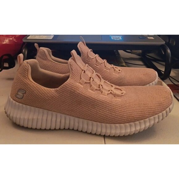 Womens Skechers Sport Pink Memory Foam Slip On Active Running Shoes Size 11 - Picture 1 of 7